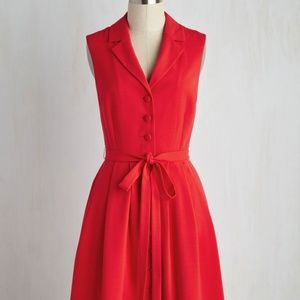Key to Classic Red Dress Modcloth